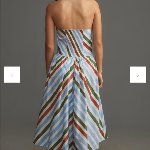 Anthropologie Blue, Green, and Red Striped Dress - Picture 3 of 8